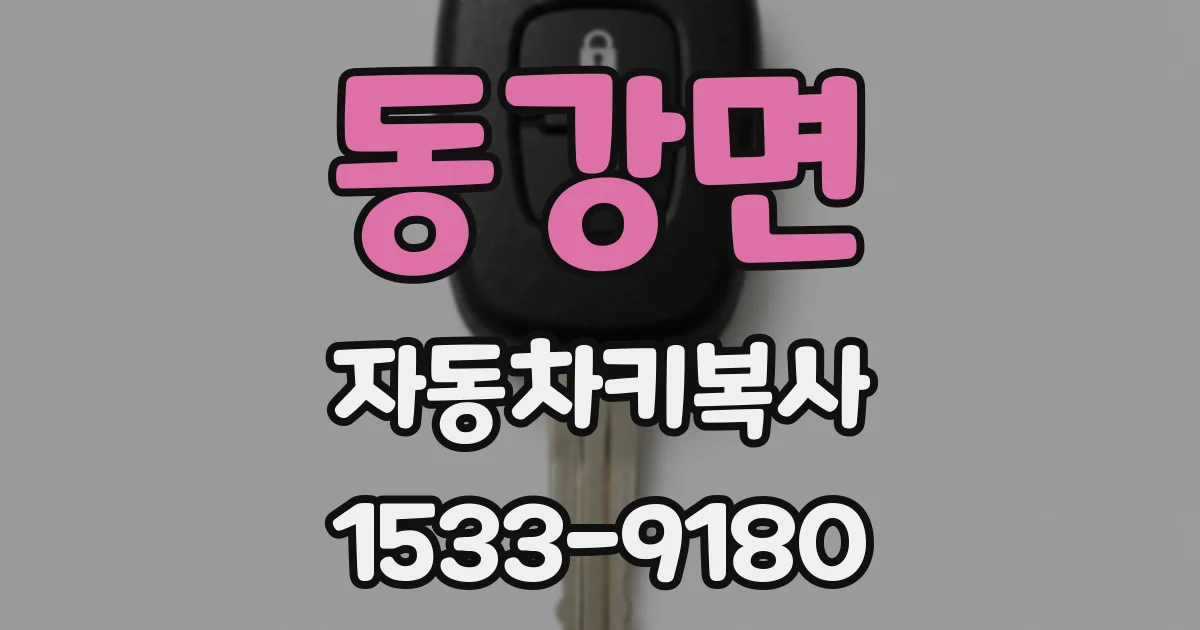 동강면 자동차키복사