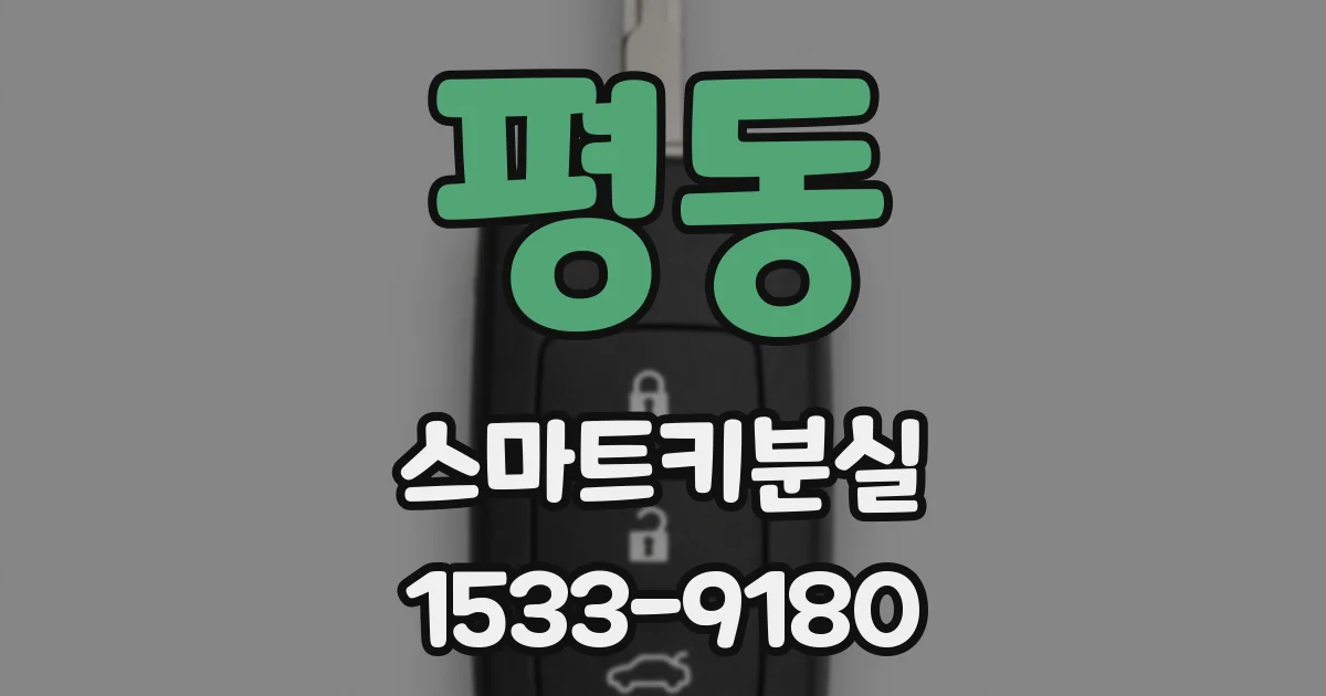 평동 스마트키분실