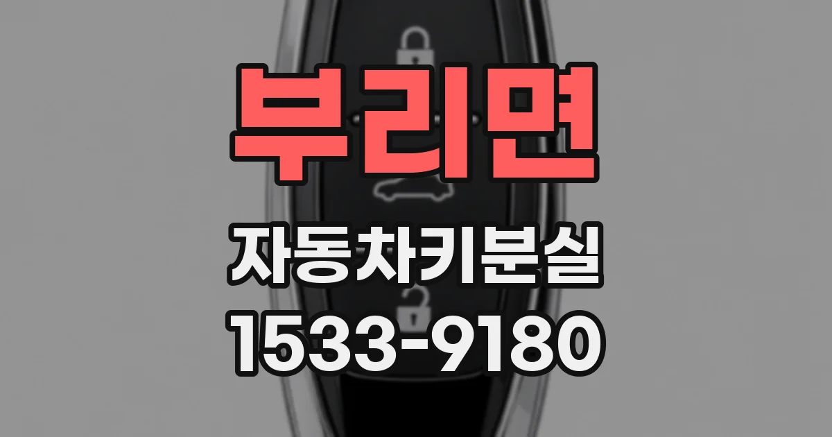 부리면 자동차키분실