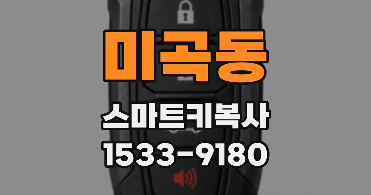 미곡동 스마트키복사