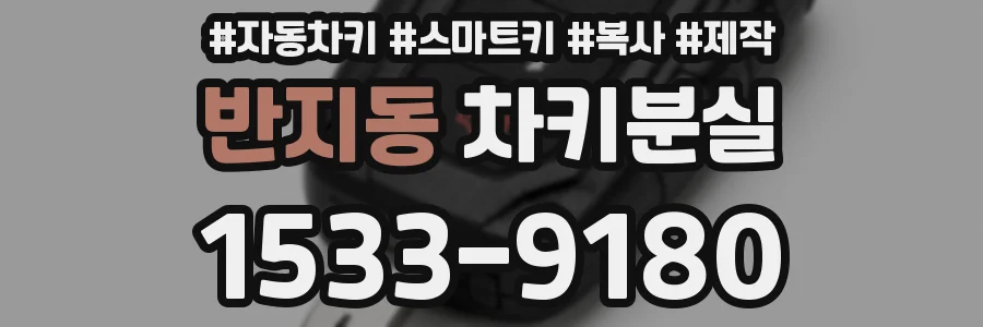 반지동 차키분실