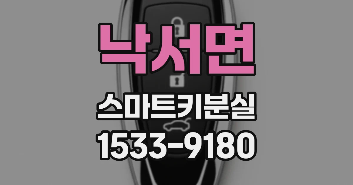 낙서면 스마트키분실