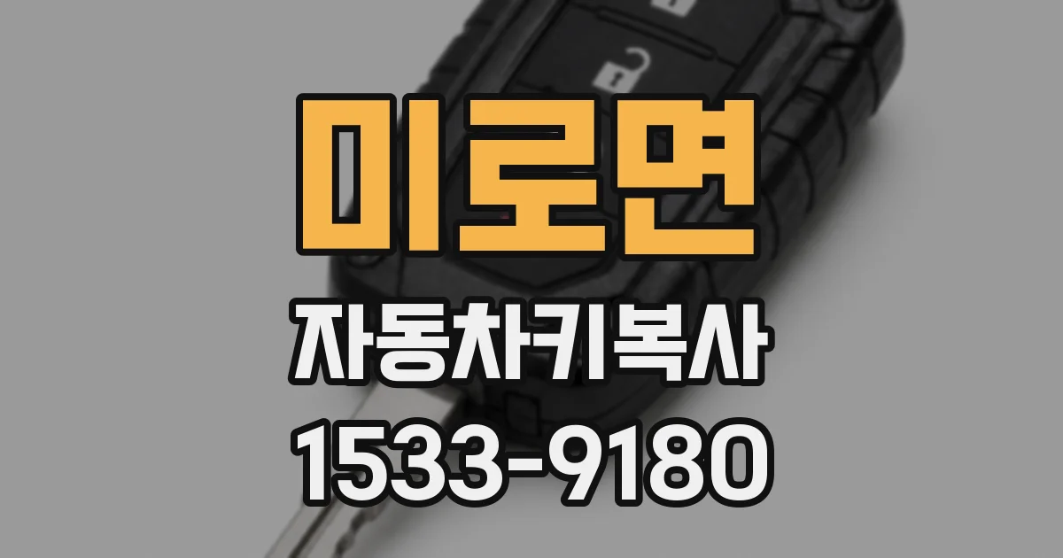 미로면 자동차키복사