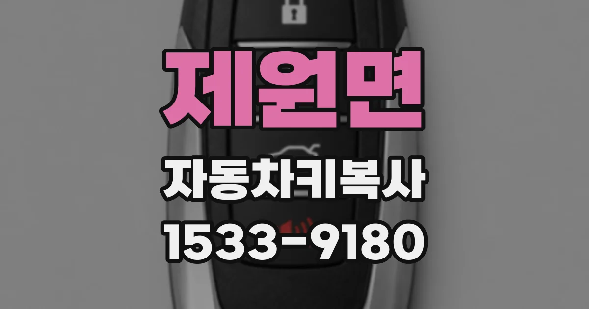 제원면 자동차키복사