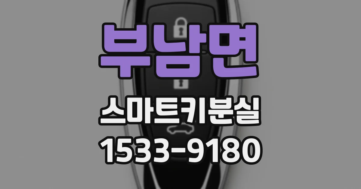 부남면 스마트키분실