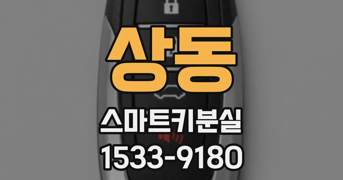 상동 스마트키분실
