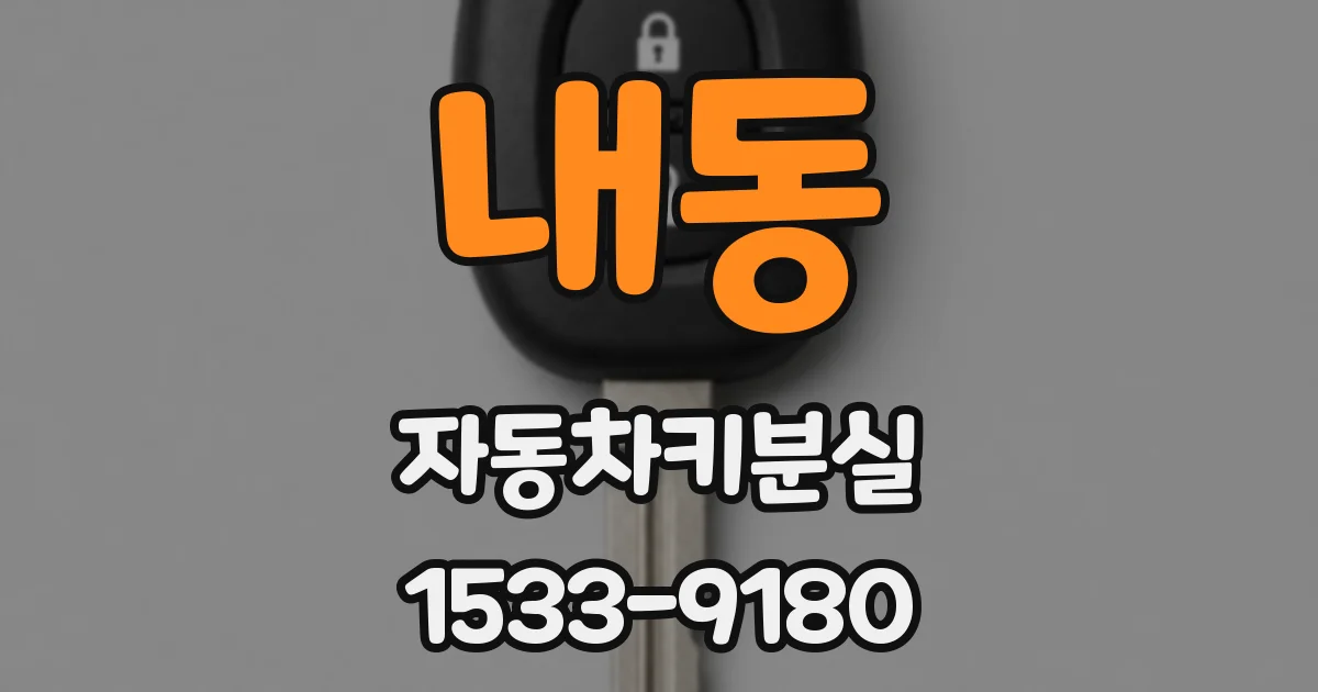 내동 자동차키분실