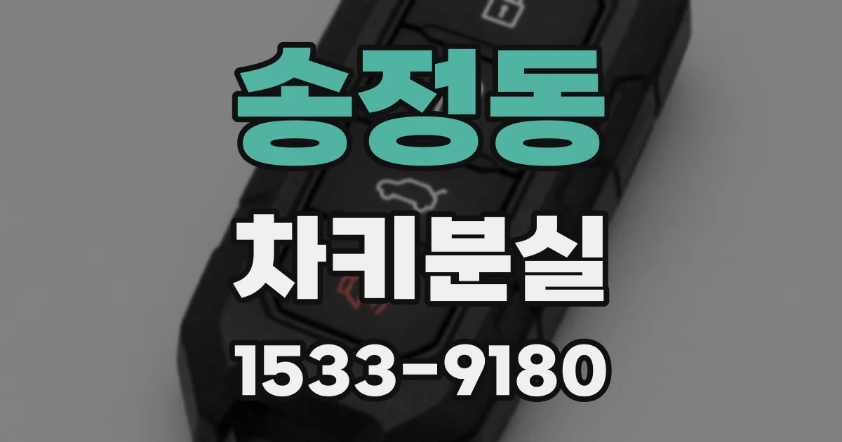 송정동 차키분실
