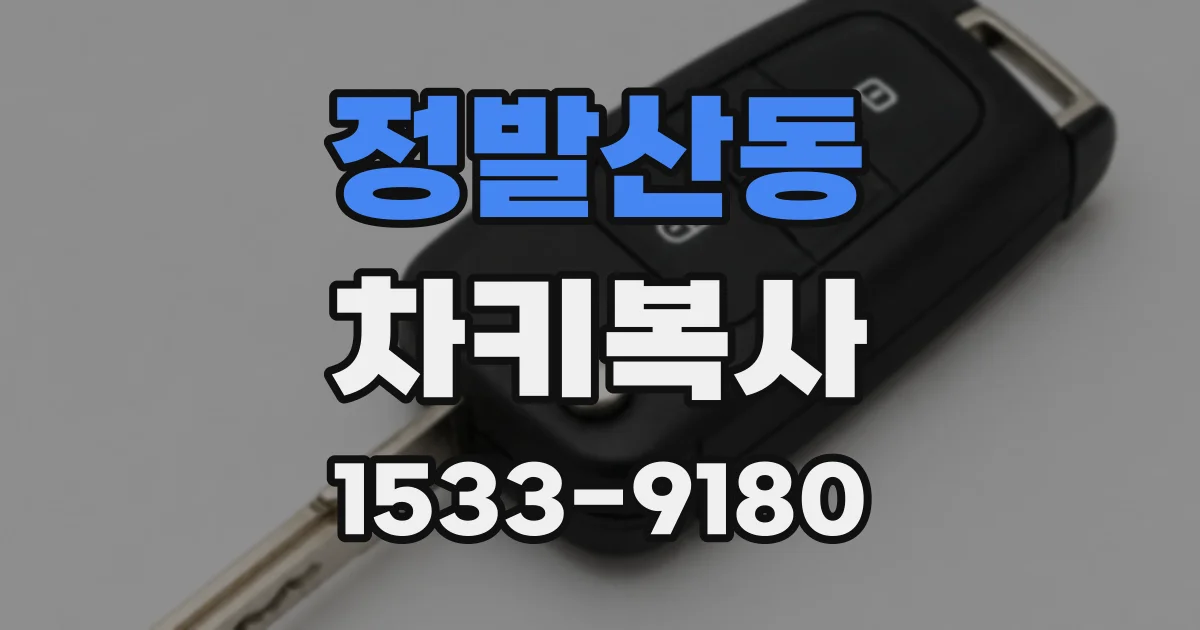 정발산동 차키복사