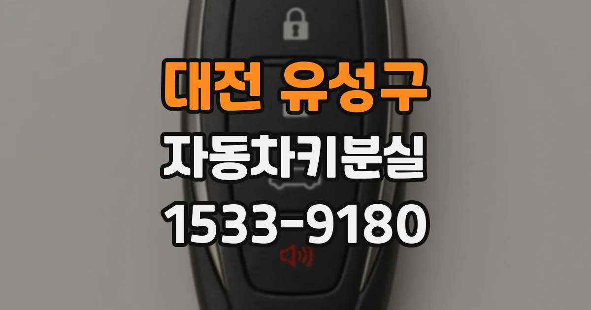 대전 유성구 자동차키분실