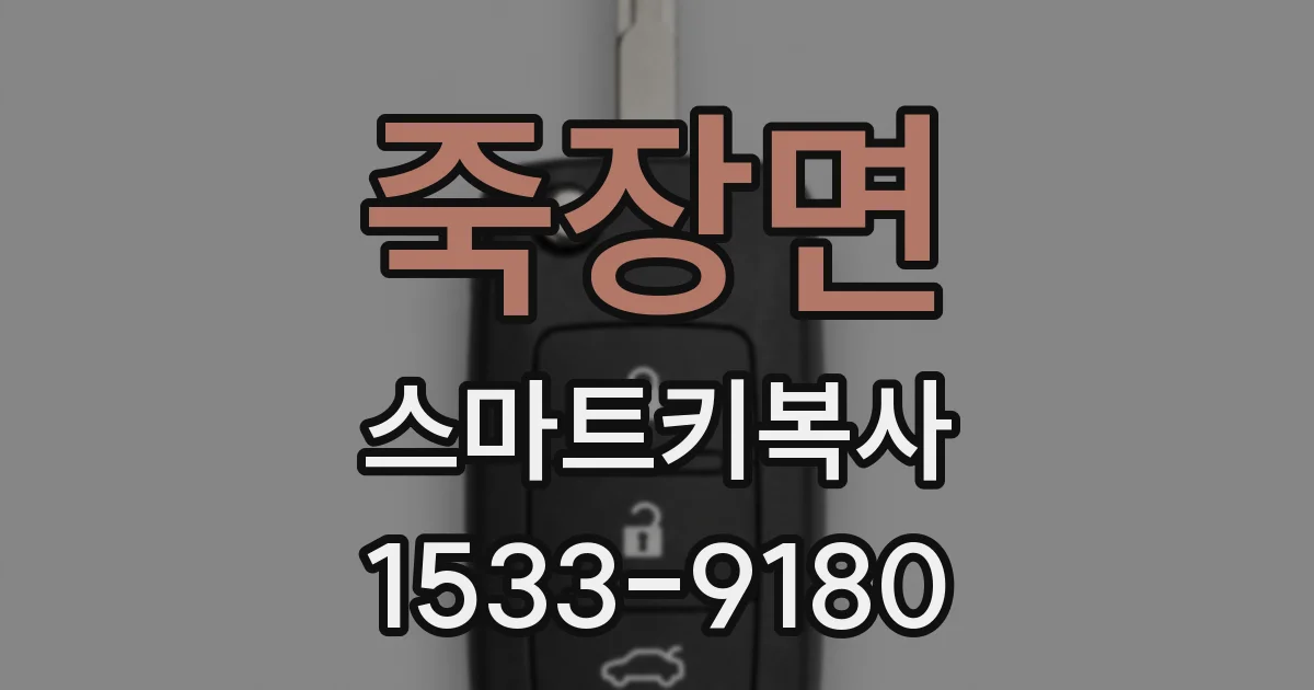 죽장면 스마트키복사