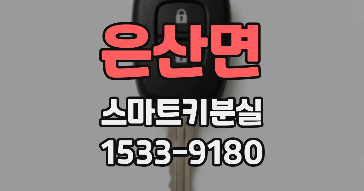 은산면 스마트키분실