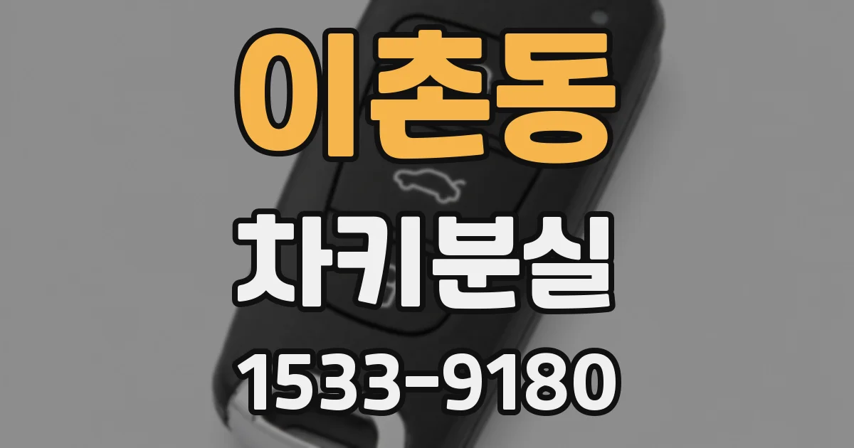 이촌동 차키분실