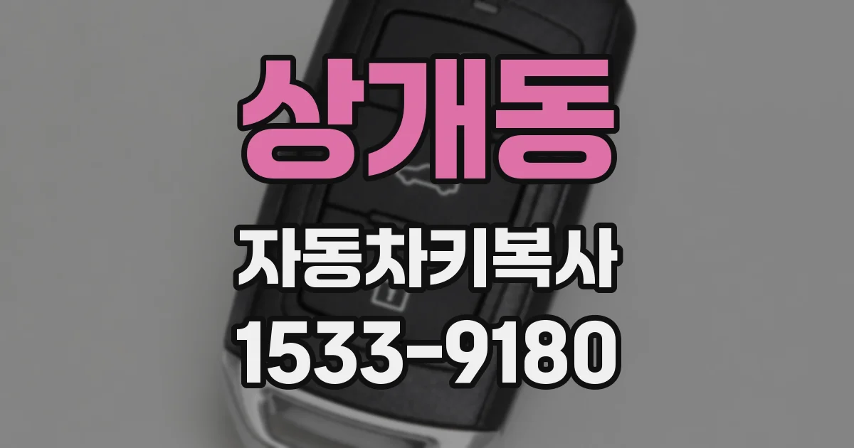 상개동 자동차키복사