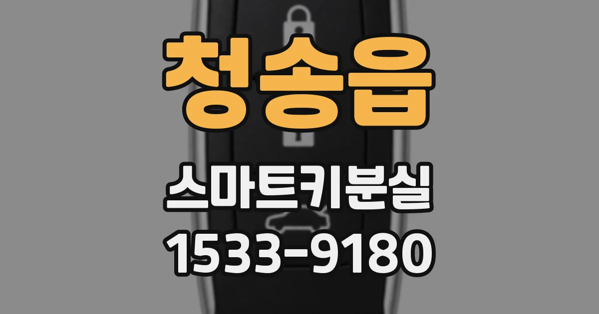 청송읍 스마트키분실