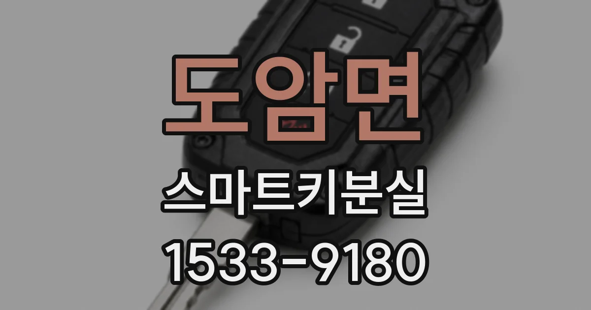 도암면 스마트키분실