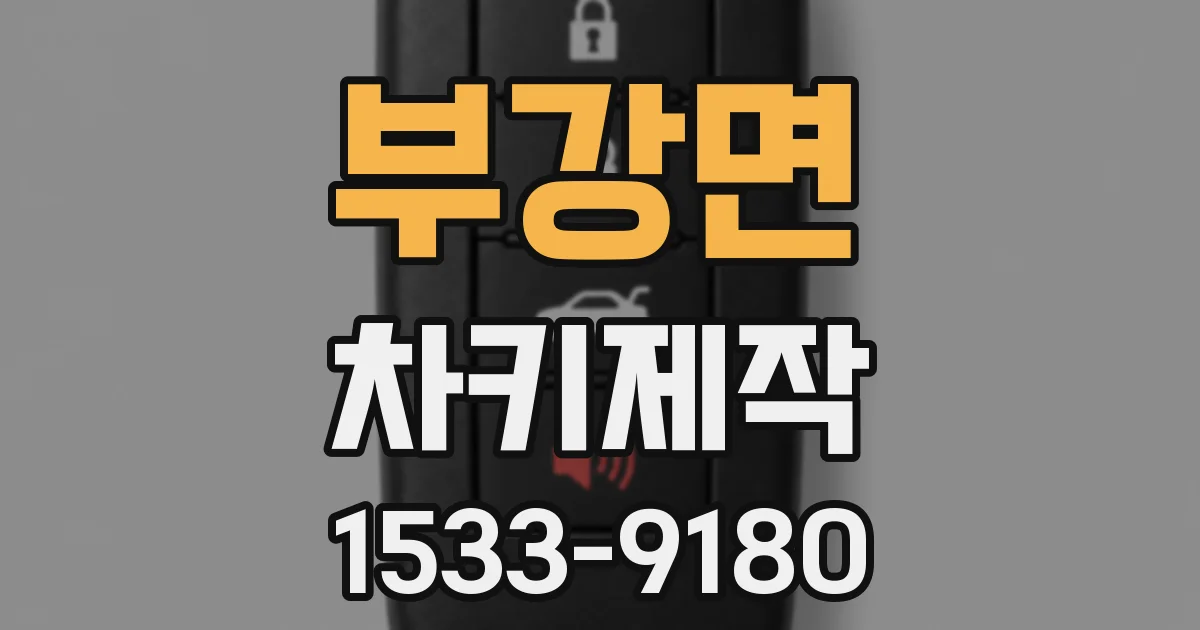부강면 차키제작