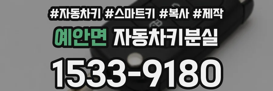 예안면 자동차키분실