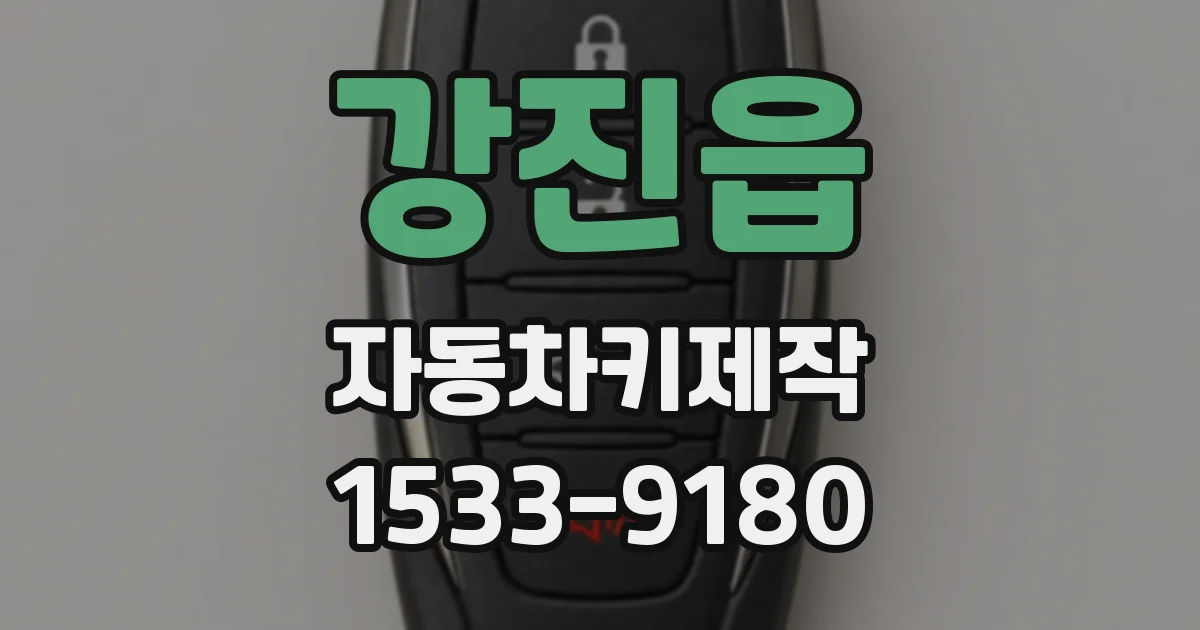 강진읍 자동차키제작