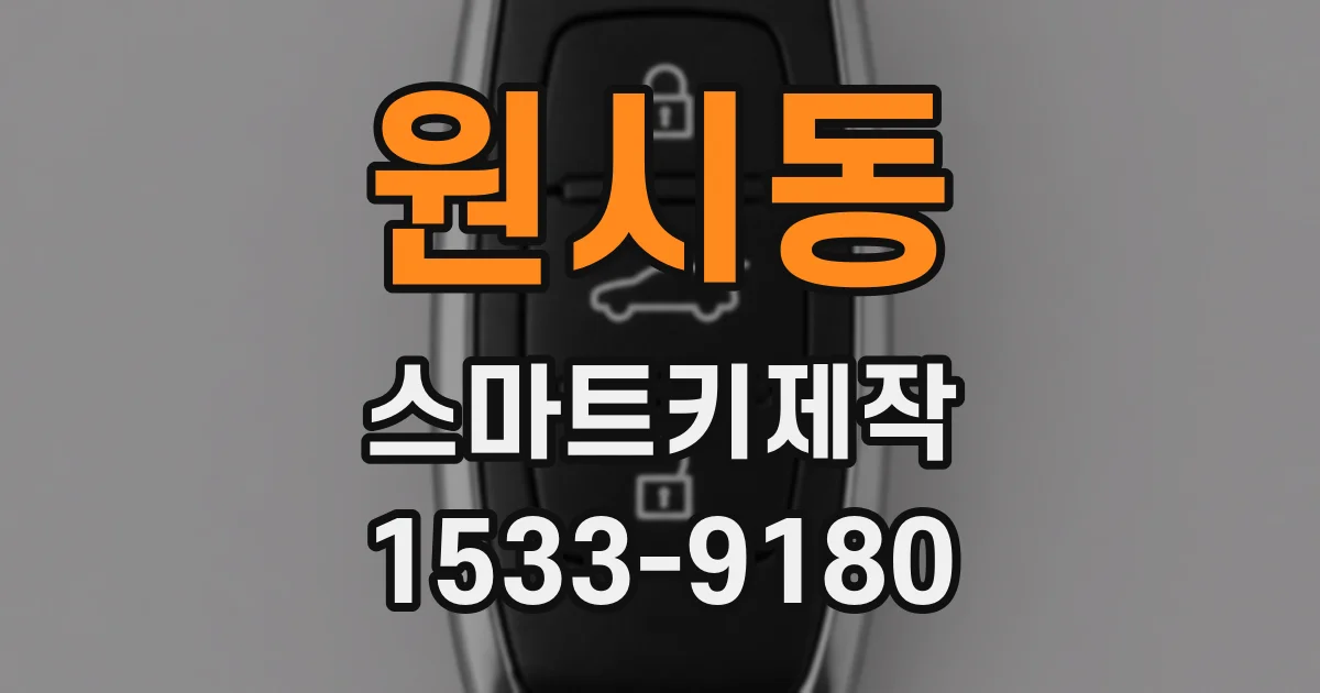 원시동 스마트키제작