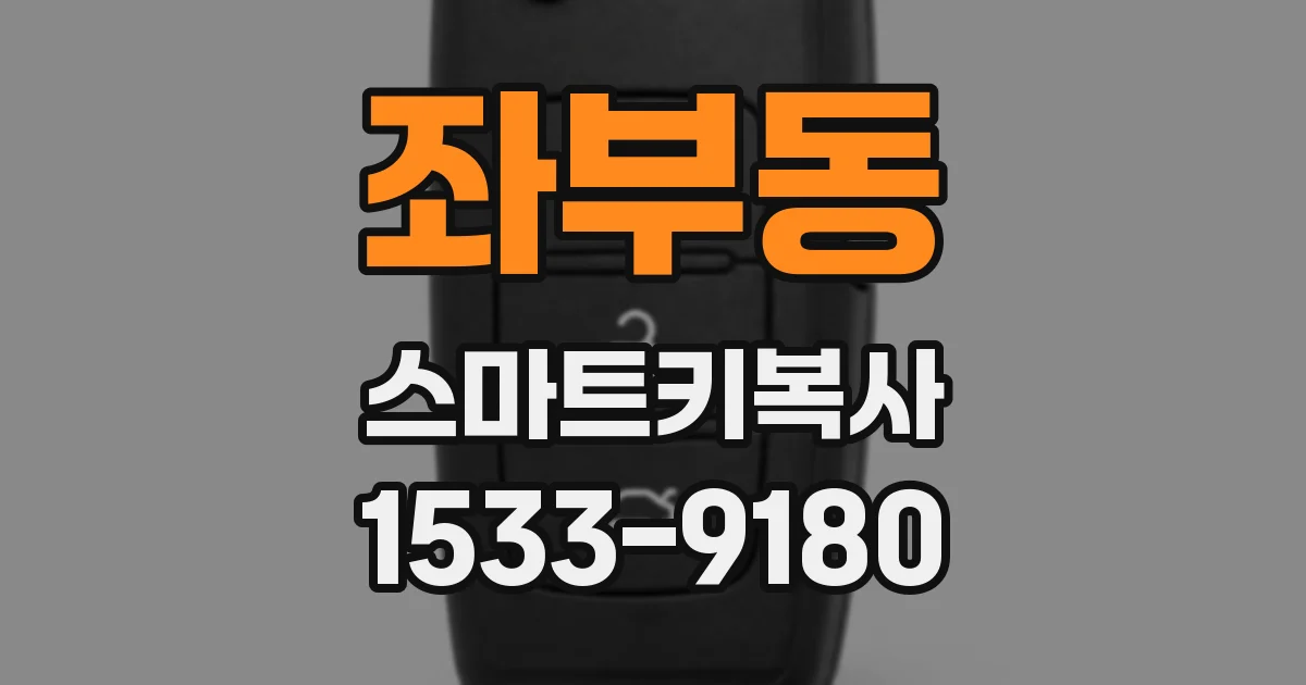 좌부동 스마트키복사