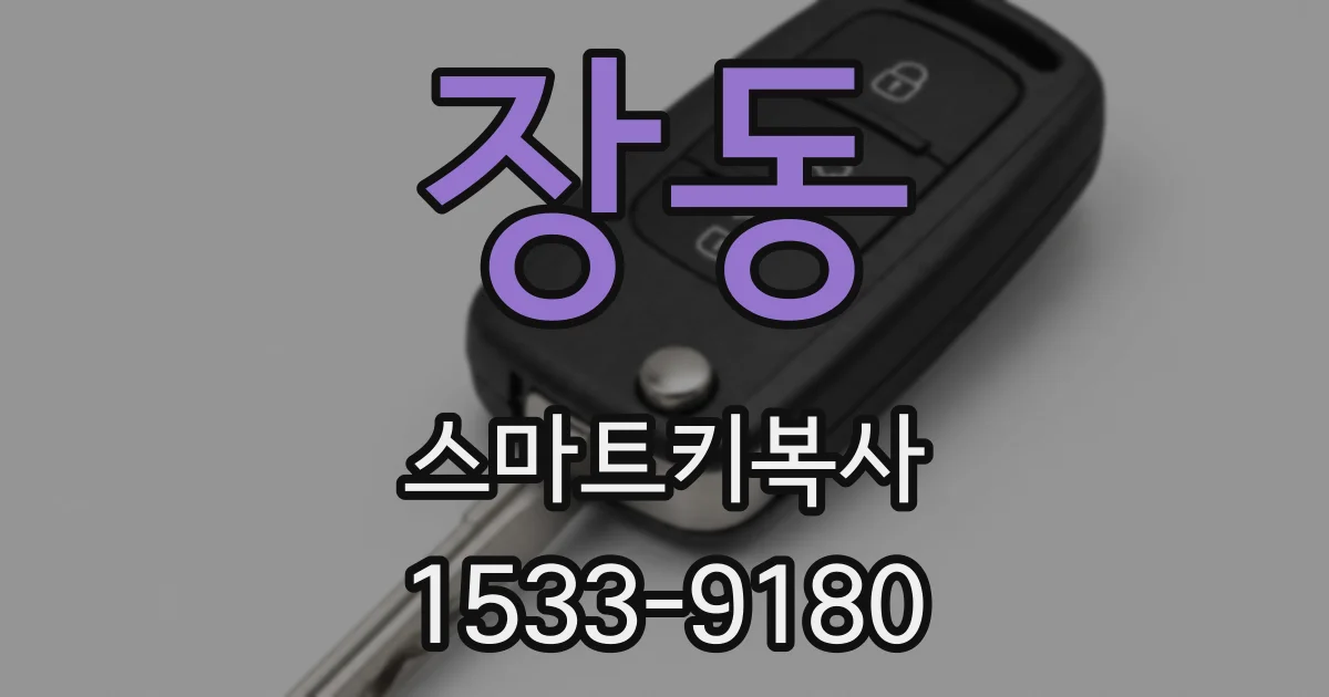 장동 스마트키복사