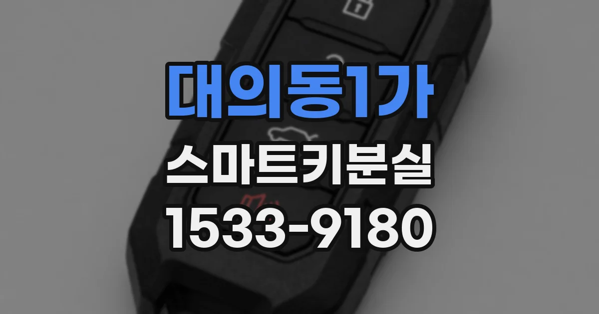 대의동1가 스마트키분실
