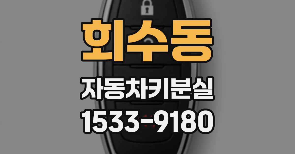 회수동 자동차키분실