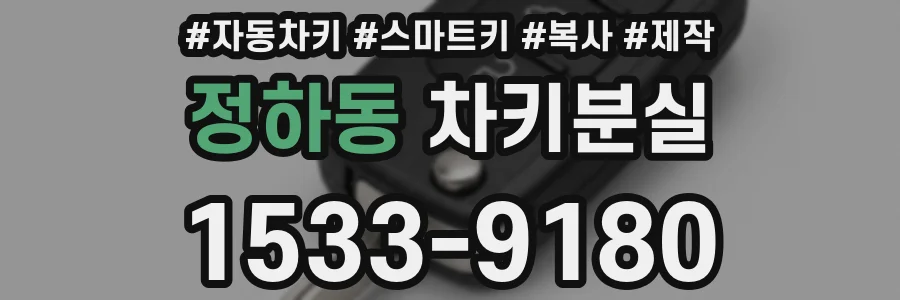 정하동 차키분실