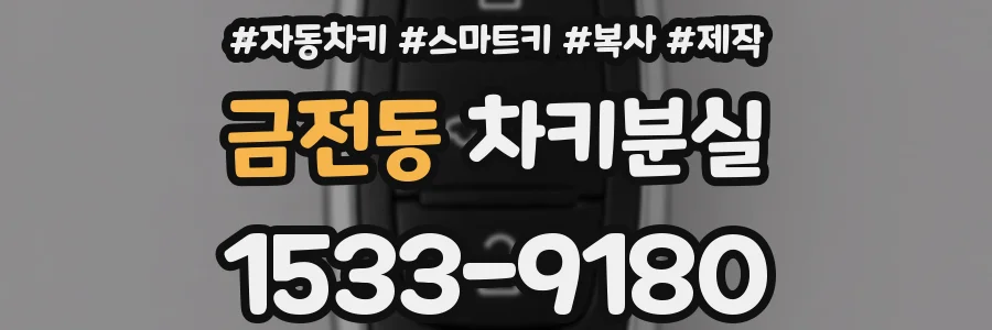 금전동 차키분실