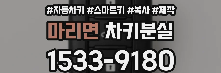 마리면 차키분실