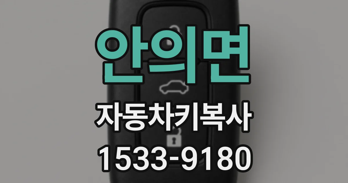 안의면 자동차키복사