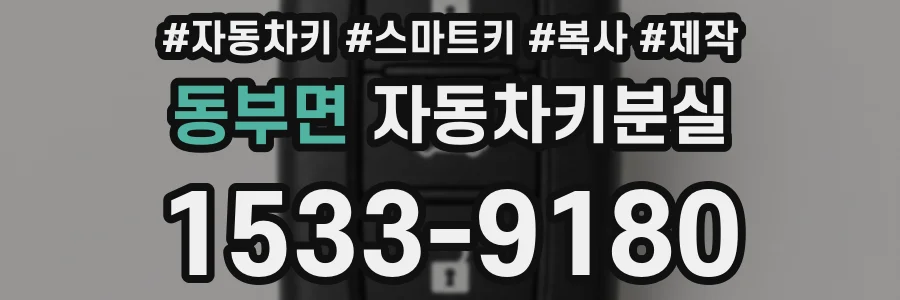 동부면 자동차키분실