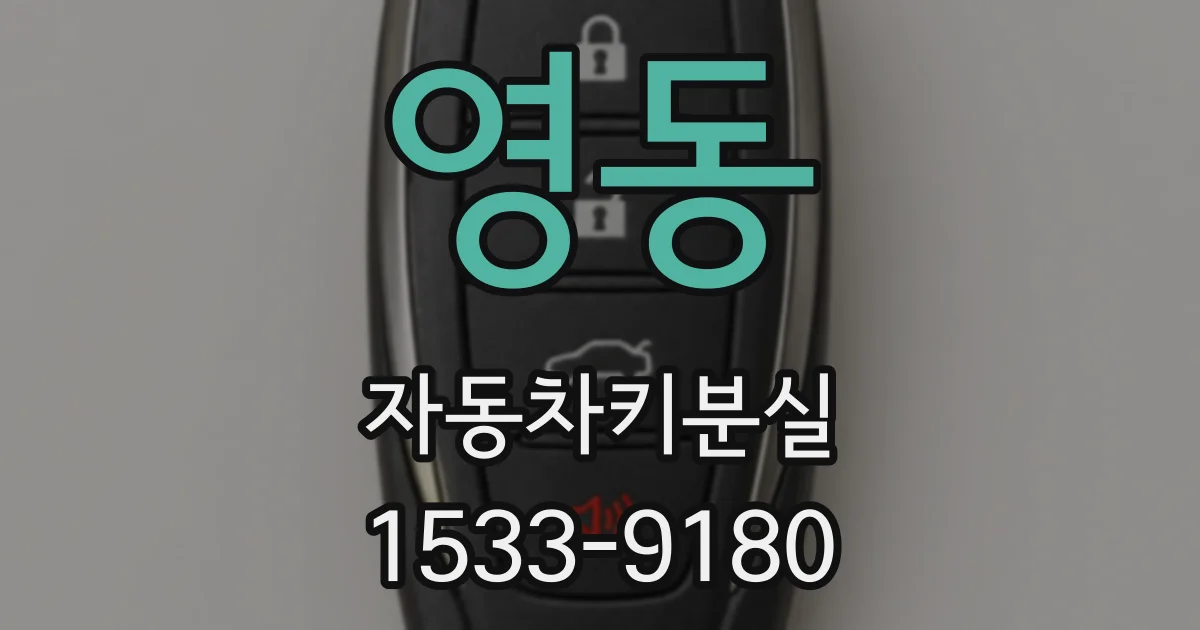 영동 자동차키분실