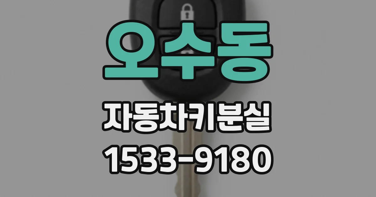 오수동 자동차키분실