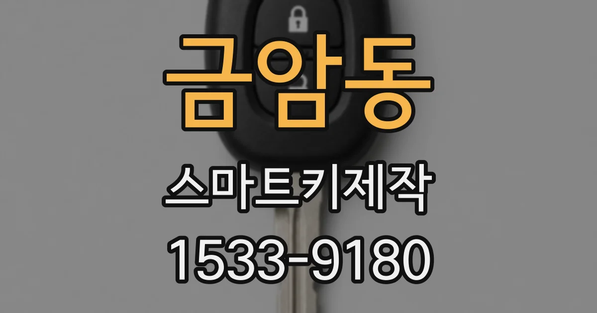 금암동 스마트키제작