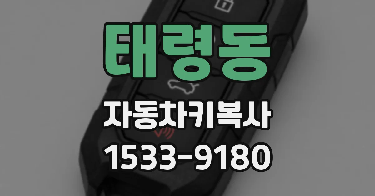 태령동 자동차키복사