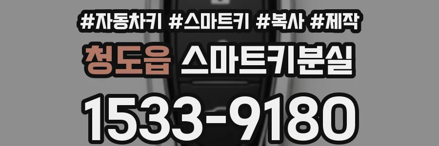 청도읍 스마트키분실