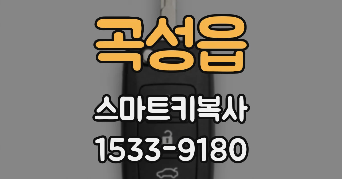 곡성읍 스마트키복사