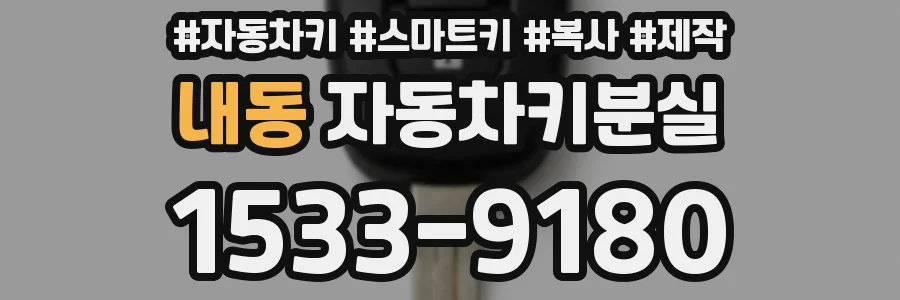 내동 자동차키분실