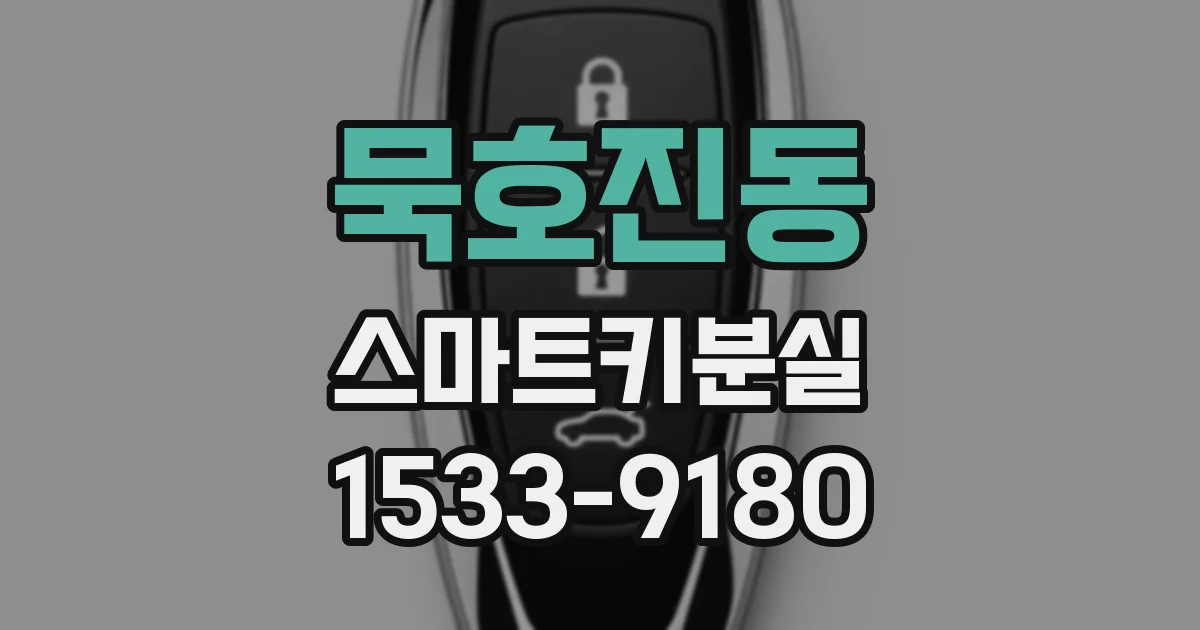 묵호진동 스마트키분실