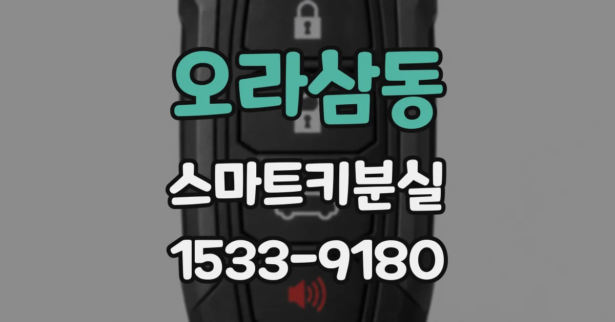 오라삼동 스마트키분실