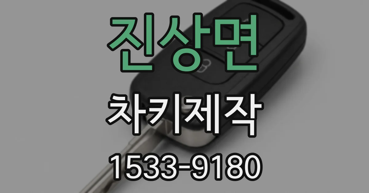 진상면 차키제작