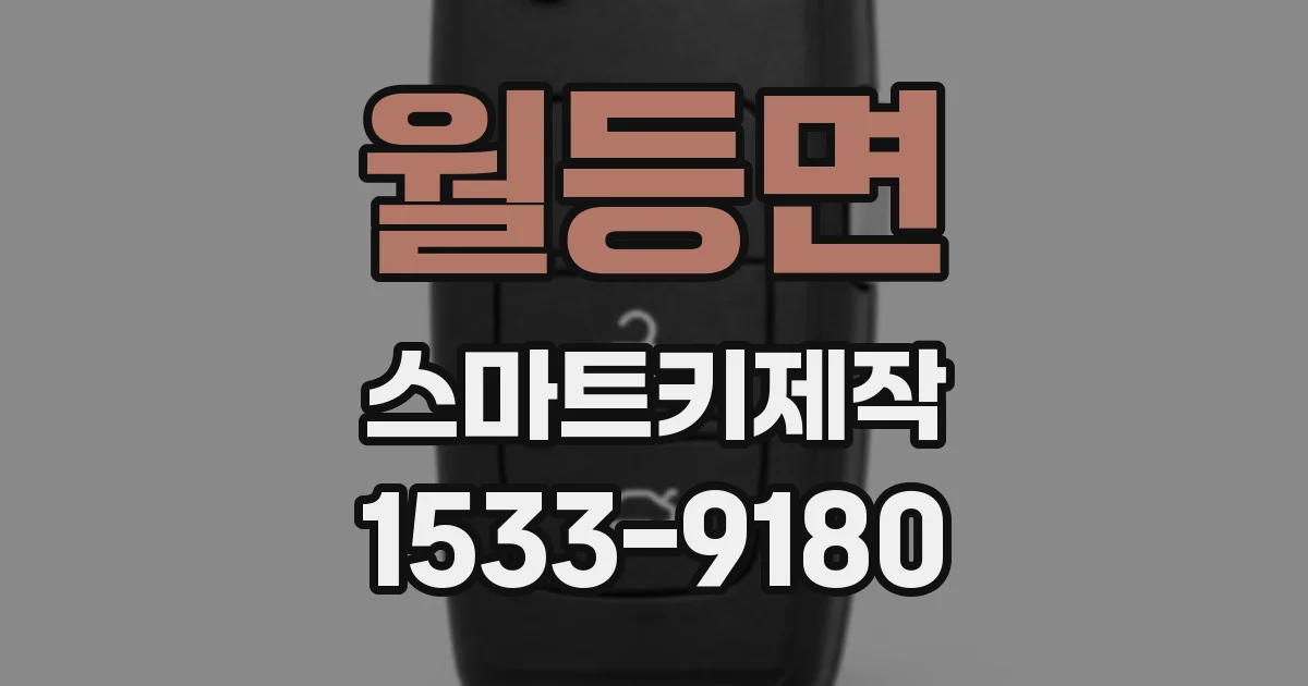 월등면 스마트키제작