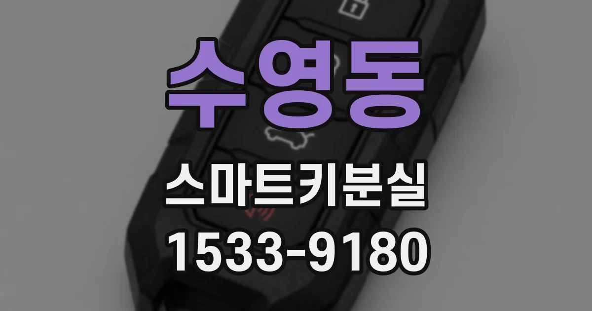 수영동 스마트키분실