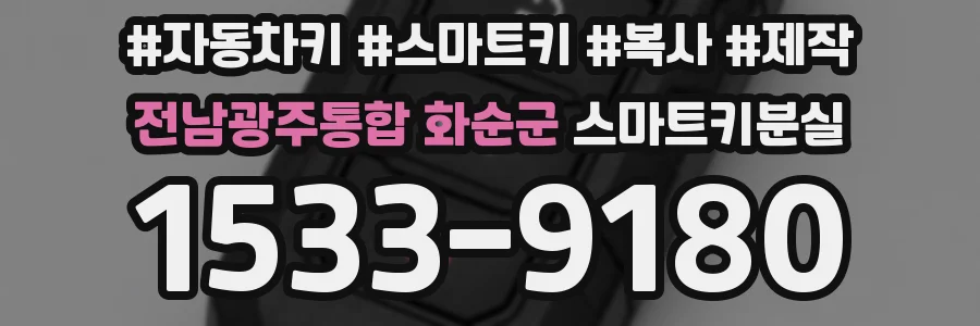 전남광주통합 화순군 스마트키분실