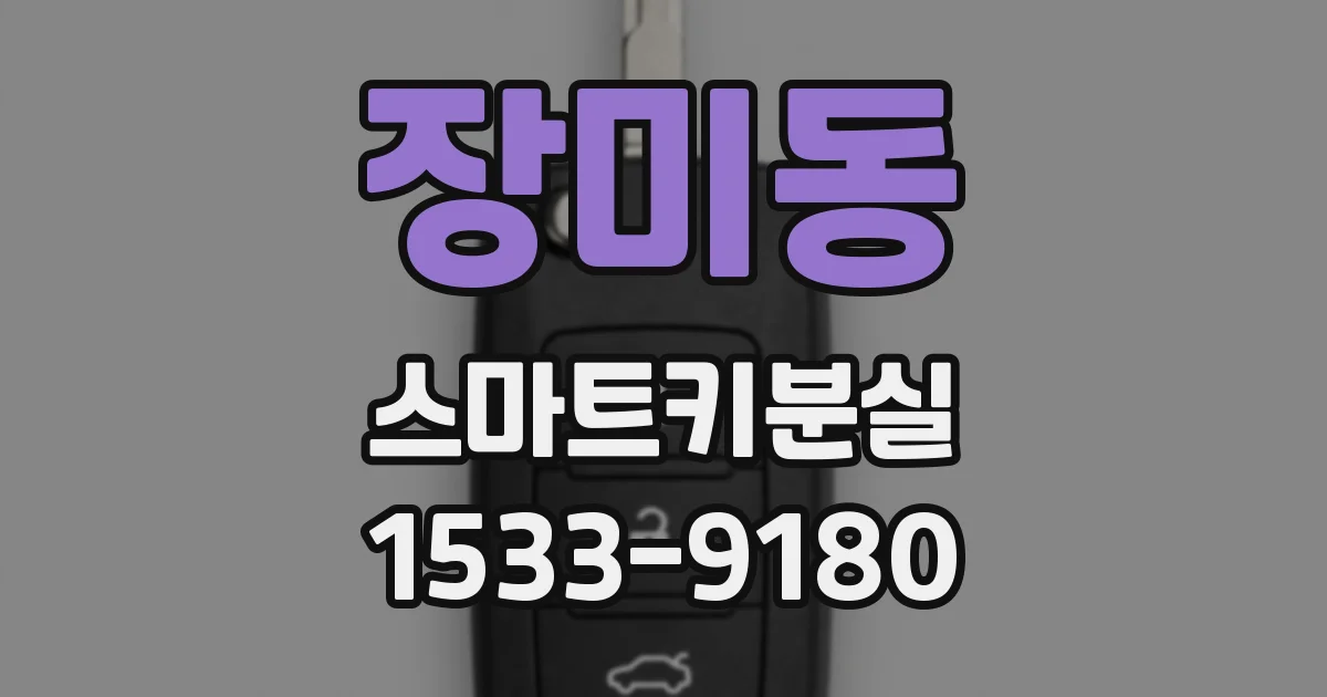 장미동 스마트키분실
