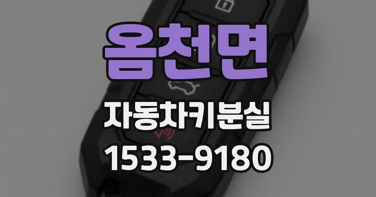 옴천면 자동차키분실