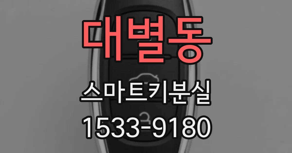 대별동 스마트키분실