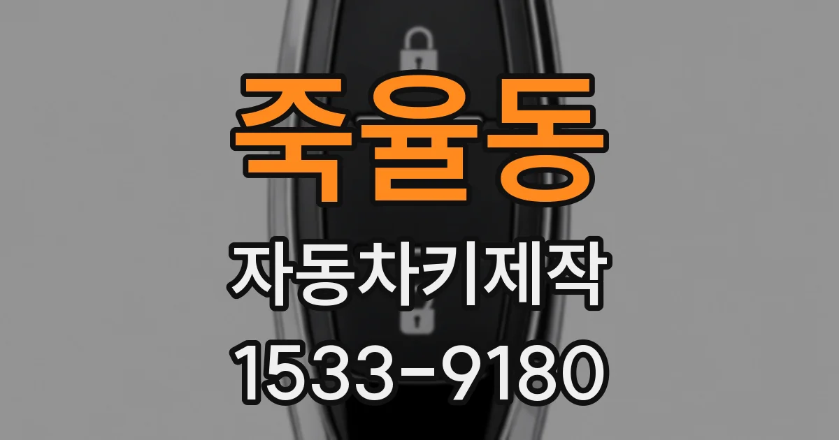 죽율동 자동차키제작